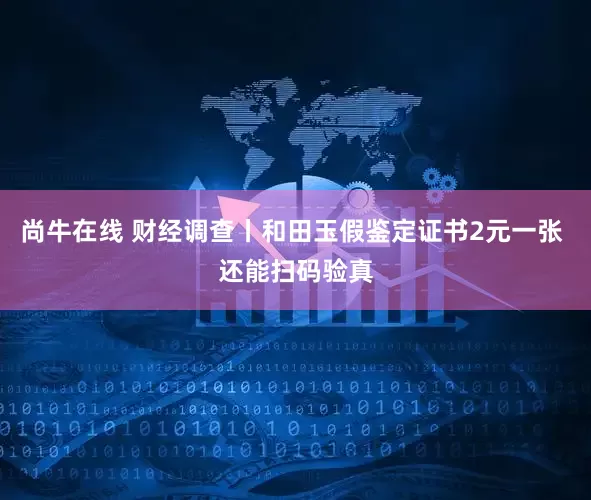 尚牛在线 财经调查丨和田玉假鉴定证书2元一张 还能扫码验真